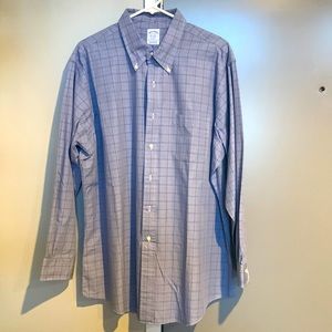 Blue Brooks Brothers Button Down - 17.5-34